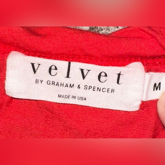 VELVET BY GRAHAM & SPENCER ESTINA GAUZY WHISPER SCOOP TANK TOP, SIZE MEDIUM - Picture 4 of 4